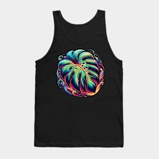 Monstera plant abstract Tank Top